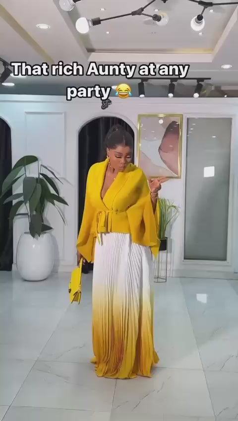The Sunset Ombre Two-Piece Maxi Set